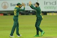 Tabraiz Shamsi and Keshav Maharaj. (Credits: Twitter)